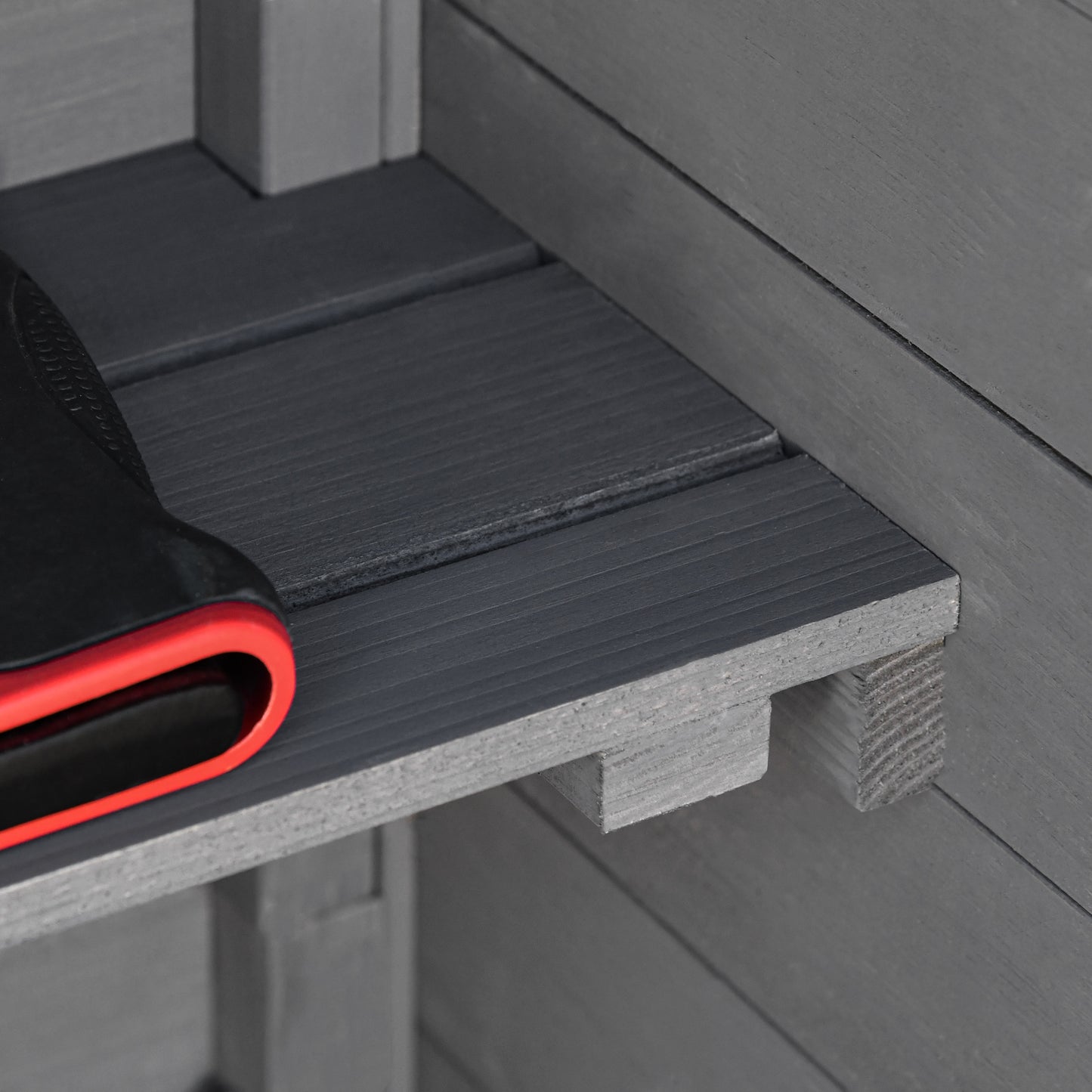 outsunny-wooden-garden-storage-shed-timber-tool-cabinet-organiser-w-tilted-felt-roof-shelves-lockable-doors-189-x-82-x-49-cm-grey