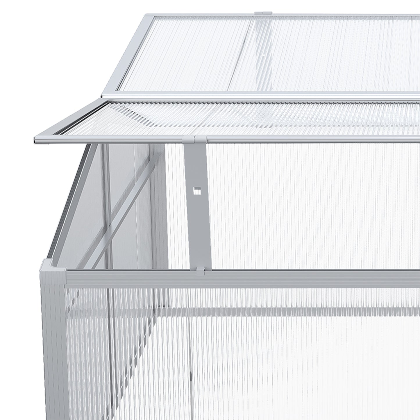 outsunny-outdoor-2-level-adjustable-roof-cold-frame-greenhouse-with-aluminium-frame