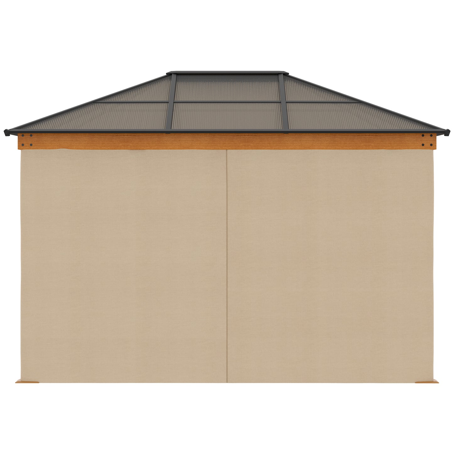 outsunny-3-x-3-6-m-hardtop-gazebo-canopy-with-polycarbonate-roof-aluminium-and-steel-frame-nettings-and-sidewalls-for-garden-patio-khaki