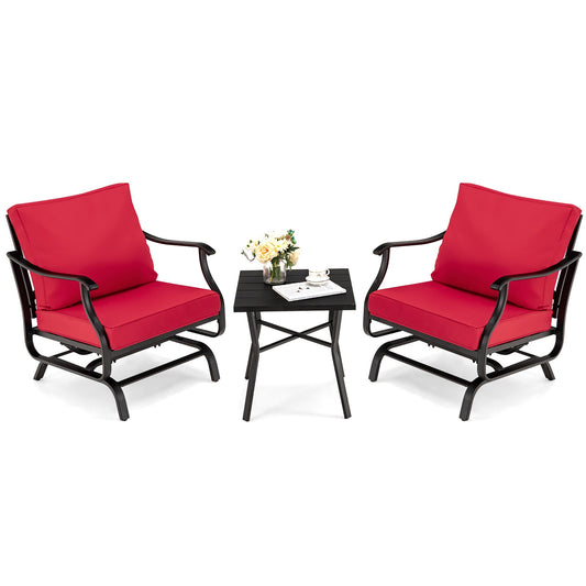 Outsunny Four-Piece Rattan Sofa Set, with Storage Table - OrangeBrown