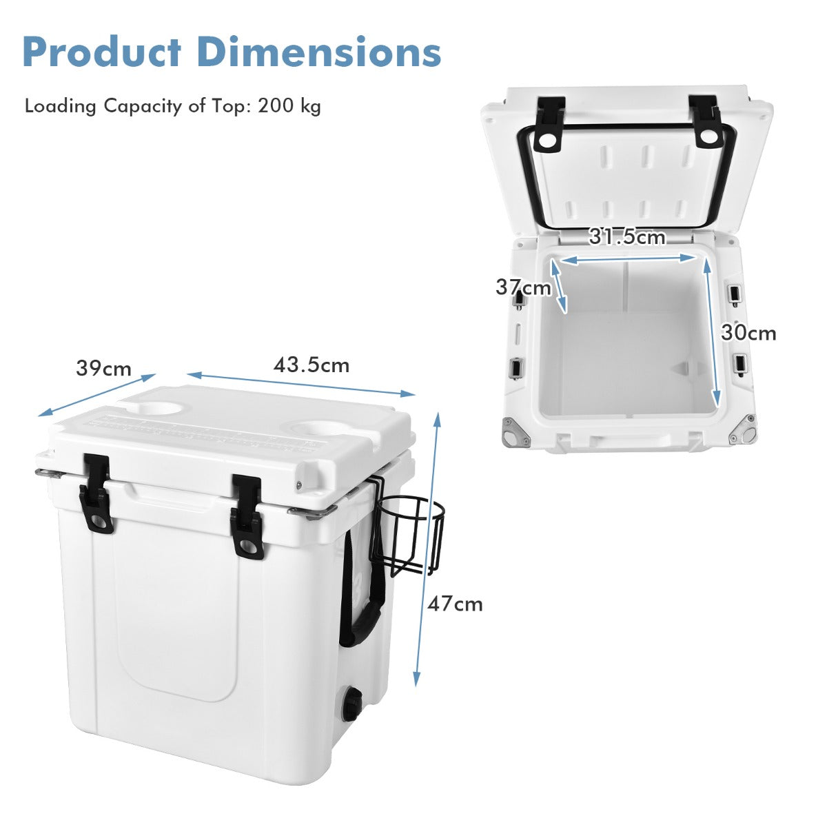 31L Rotomolded Enhanced Ice Cooler Box