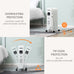 HOMCOM 1630W Digital Oil Filled Radiator, 7 Fin, Portable Electric Hea ...