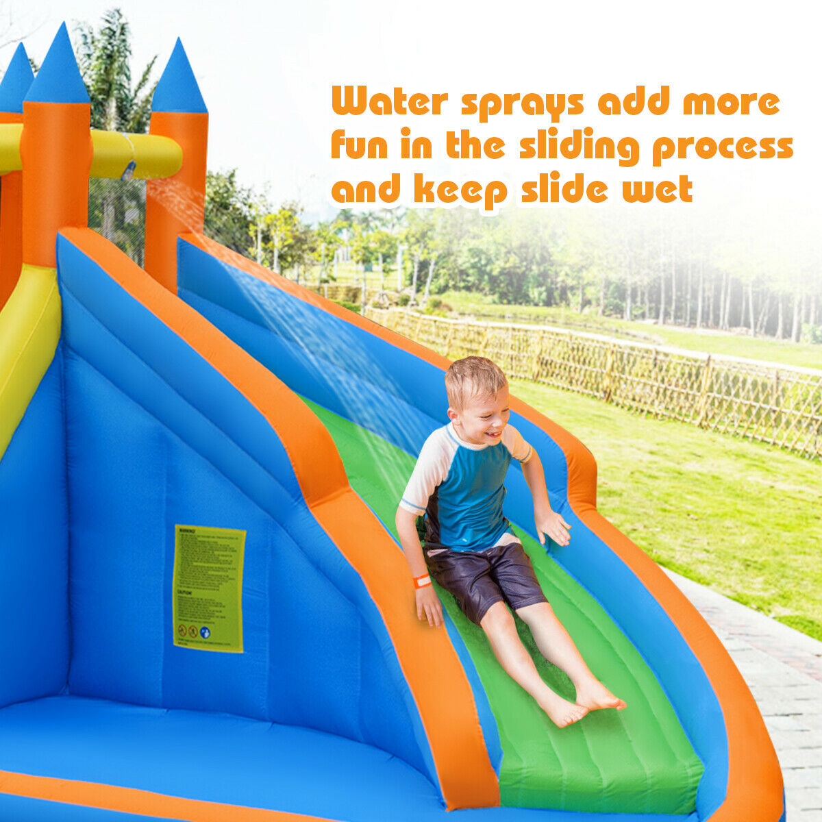 Inflatable Bouncy Castle with Water Slide
