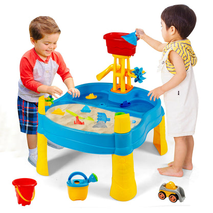 18Pcs Children Beach Activity Table Set with Umbrella Hole