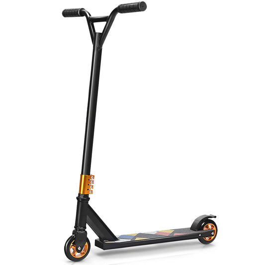 Pro Stunt Scooter with 2 Wheels for Kids Children and Adults-Black
