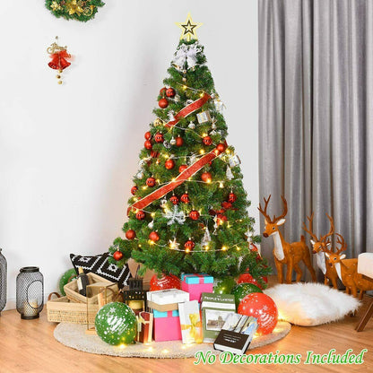 7.9ft (2.4m) Artificial Christmas Pine Tree with Metal Stand