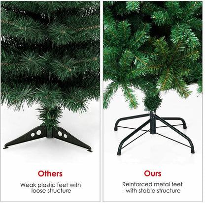 7.9ft (2.4m) Artificial Christmas Pine Tree with Metal Stand