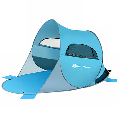 Pop up Portable Beach Shade UPF 50+ Waterproof-Blue