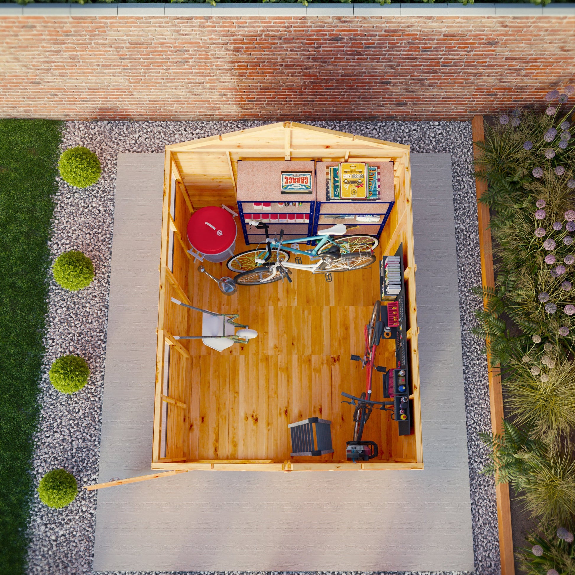 10 x 8 Woodsman Shiplap Apex - Styrene