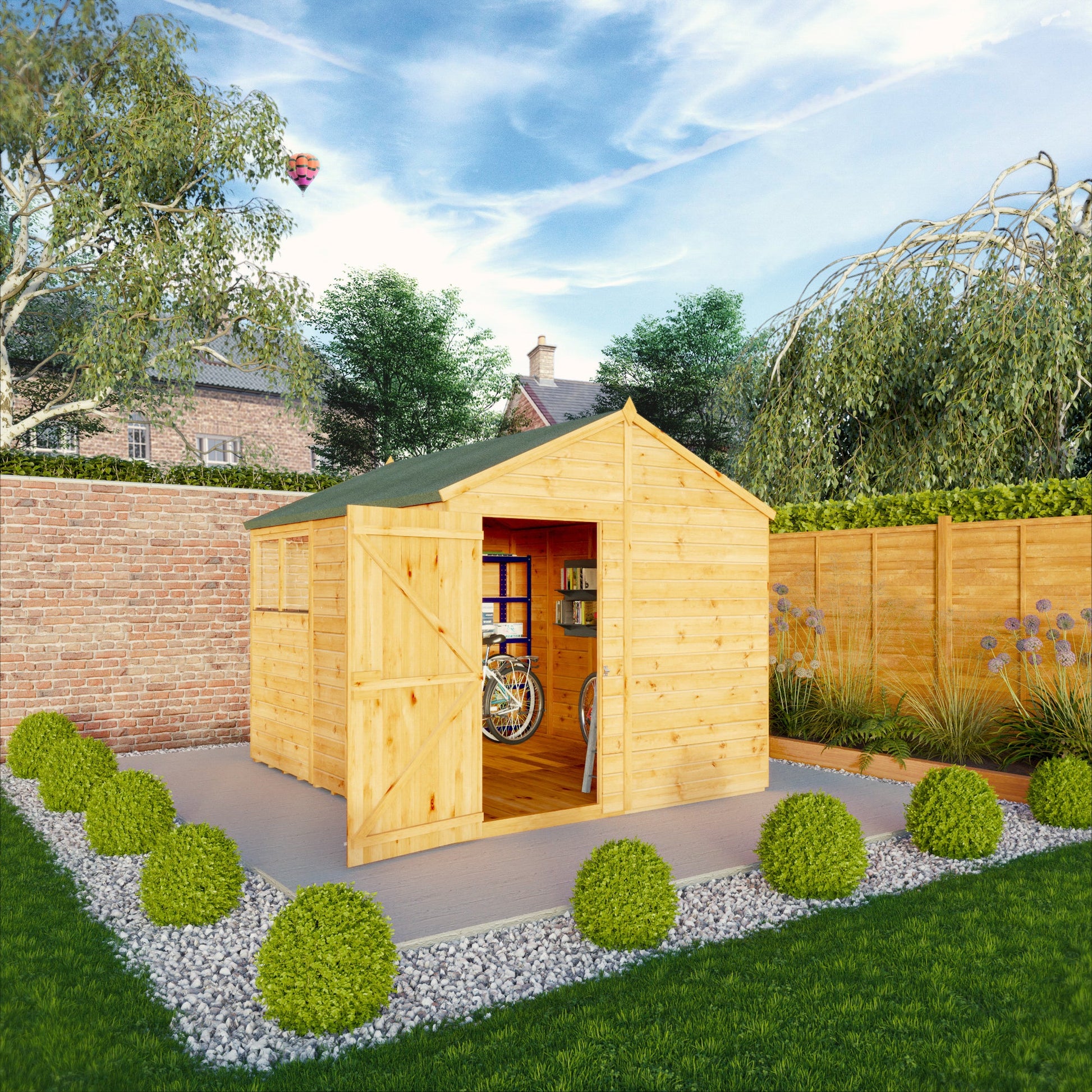 10 x 8 Woodsman Shiplap Apex - Styrene