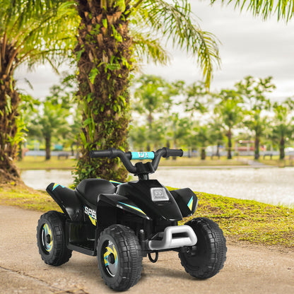 6V Battery Powered Ride on Quad Bike ATV Electric Mini Vehicle Car For Toddler-Black