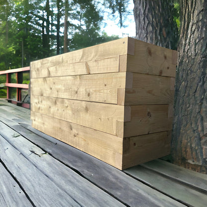 60 x 60 Garden Planters | Devonshire Planter | Wooden Planters | Bespokeoutdoor | Wooden Trough Planters