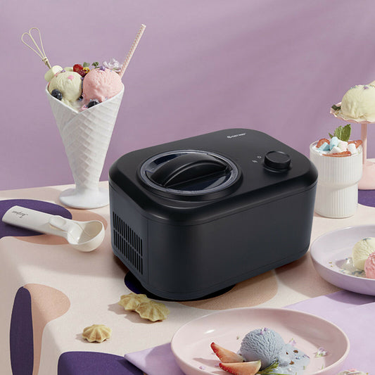Automatic Electric Ice Cream Maker with 3 Modes-Black