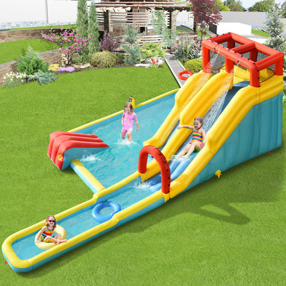 Kids Inflatable Water Park  with Slides(Blower Not Included)