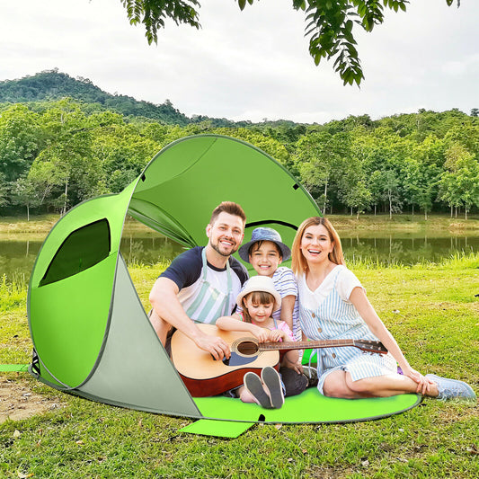 Pop up Portable Beach Shade UPF 50+ Waterproof-Green