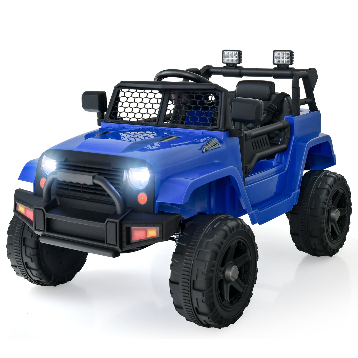 12V Kids Ride on Car with Remote Control and Music-Navy