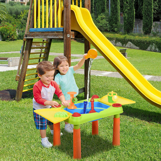 Children's Beach Activity Table Play Set with 2 Basins