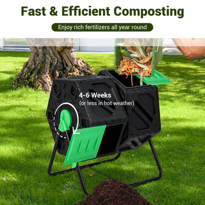130L Rotating Tumbling Composter with Single Chamber