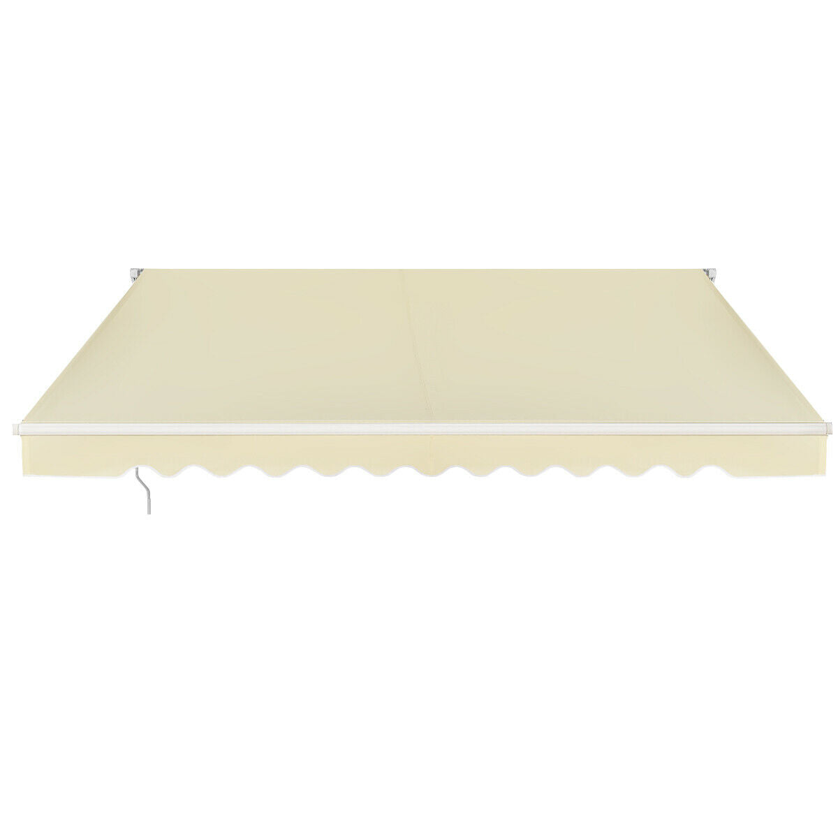 Patio Awning Sun Shade Retractable Shelter Outdoor-Beige