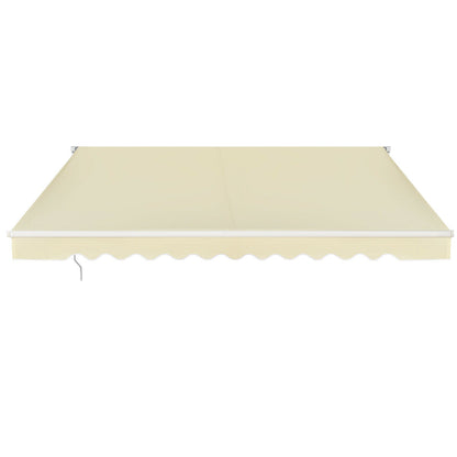 Patio Awning Sun Shade Retractable Shelter Outdoor-Beige