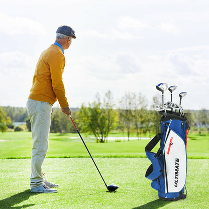 Set 10 Pieces Men's Complete Golf Clubs Package