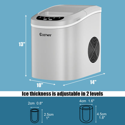 2.2ltr Automatic Electric Ice Cube Maker-Silver