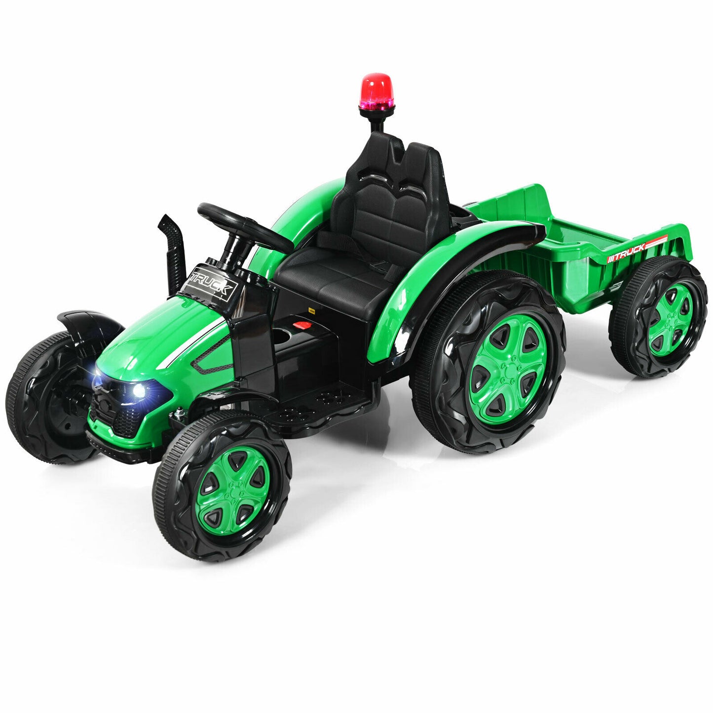 12V Kids Ride On Tractor Electric Car with Remote Control-Green
