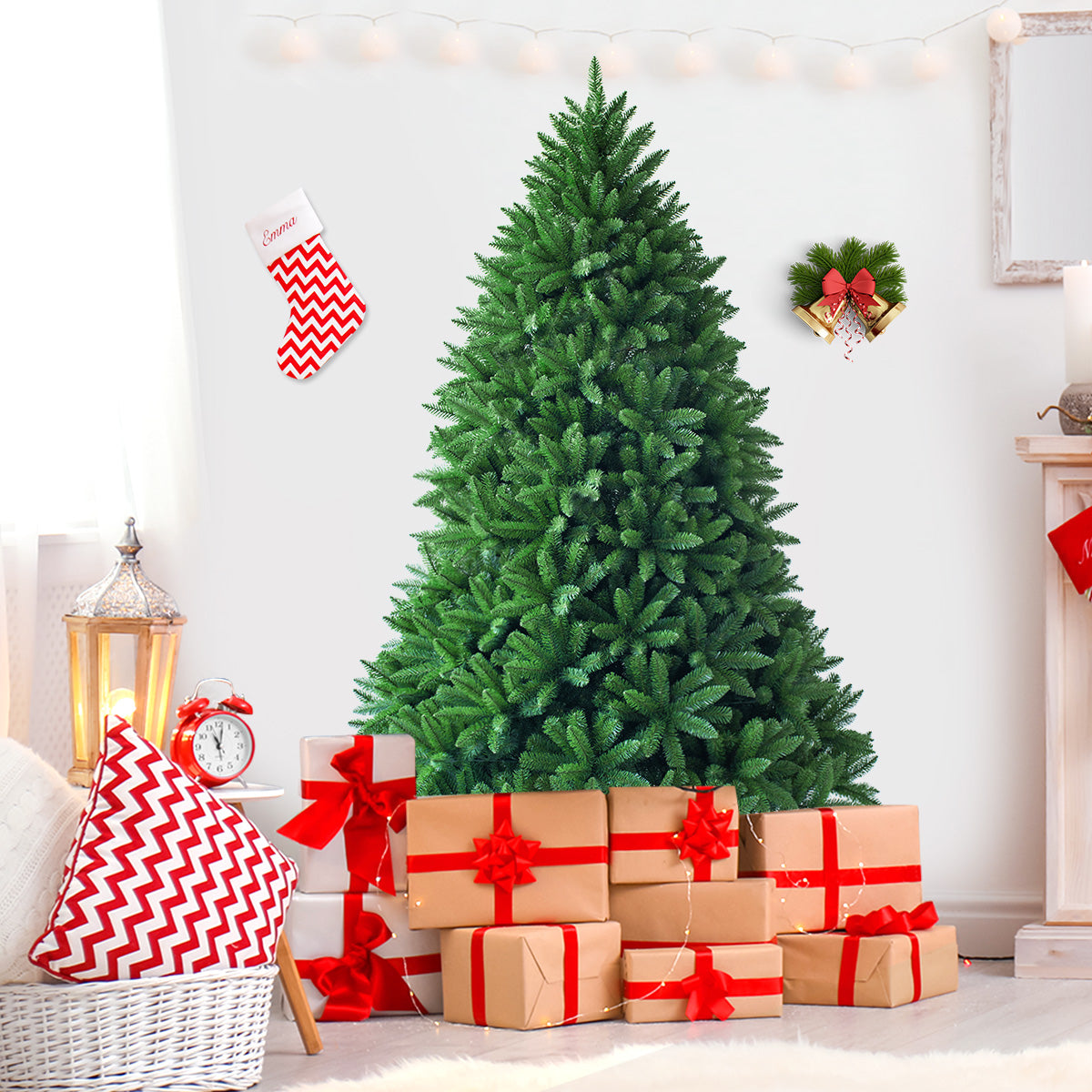 180 cm Artificial Christmas Tree Premium Hinged with 1250 Branch Tips