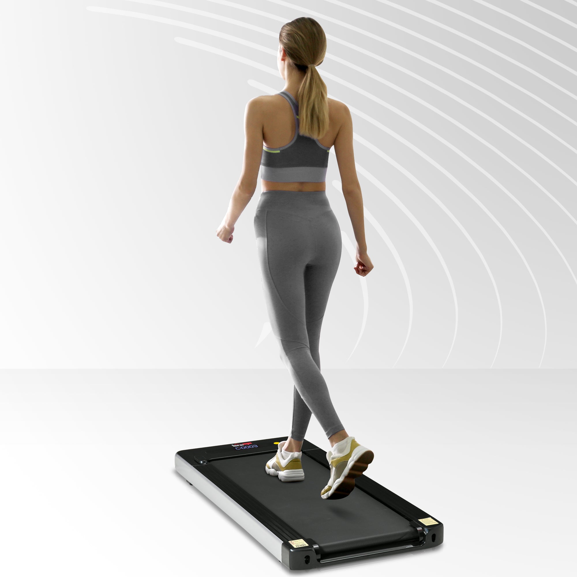 Walk Machine HOMCOM Electric Treadmill Walking Machine 735W Motorised Walking Tread ...