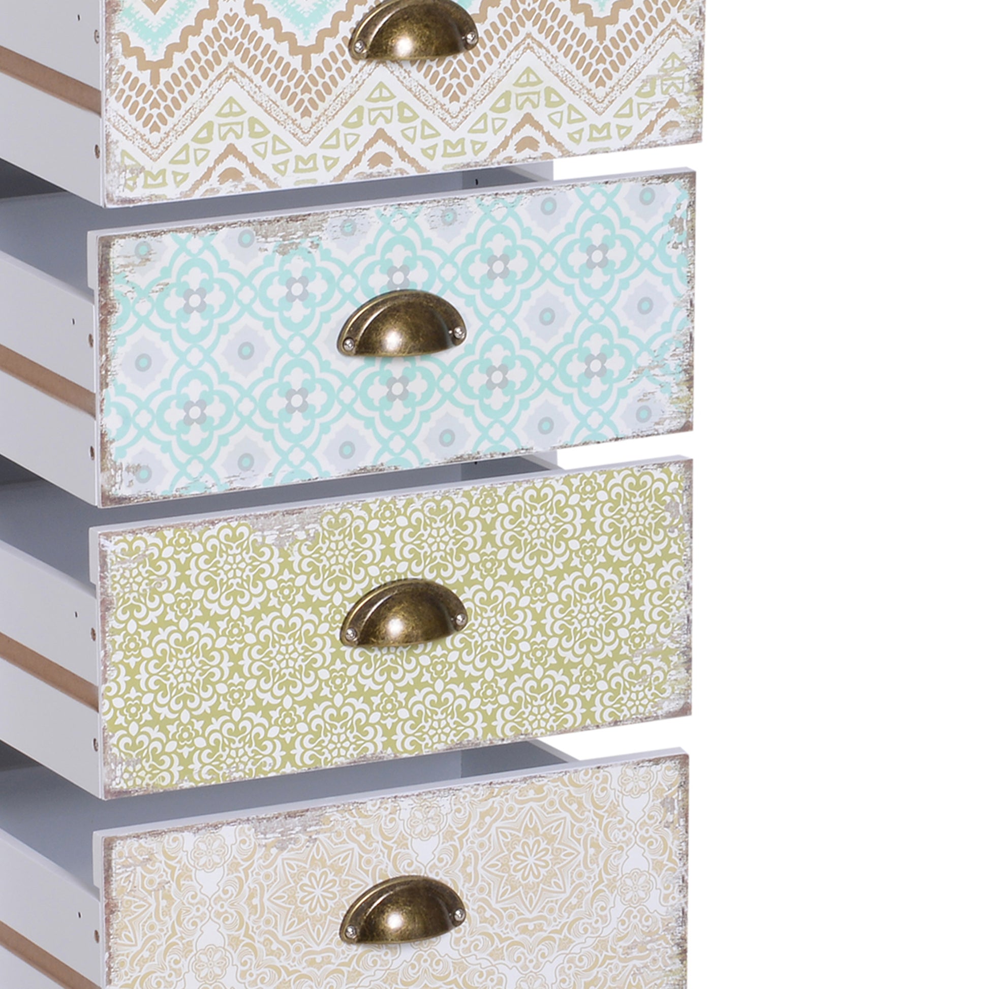 HOMCOM Storage Chest Unit, 46Wx34Dx94H cm-White