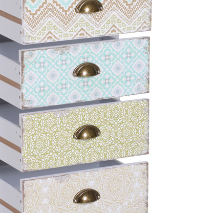 HOMCOM Storage Chest Unit, 46Wx34Dx94H cm-White