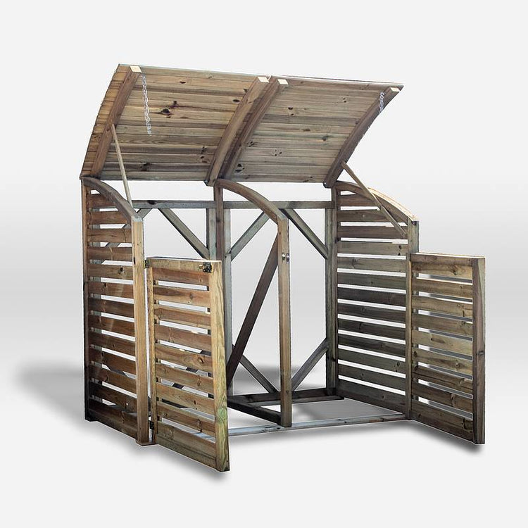 Presure Treated Double Bin Store