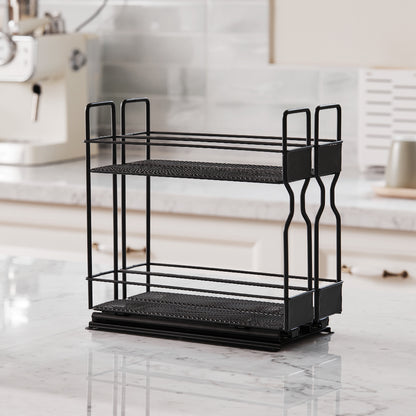 Slide-Out Metal Spice Rack for Cabinet