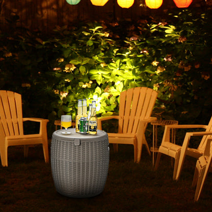 45L Cool Box Stool / Ice Box with Lid-Coffee