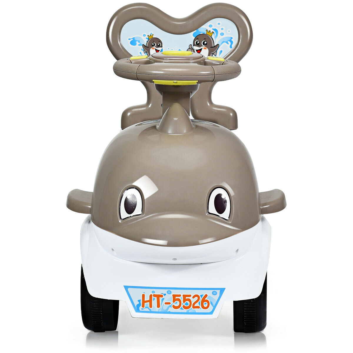 3 IN 1 Children Ride-on Push Along Car-Gray