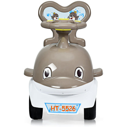 3 IN 1 Children Ride-on Push Along Car-Gray
