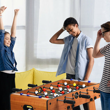 Folding Football Table Indoor Recreational Soccer Game Desk