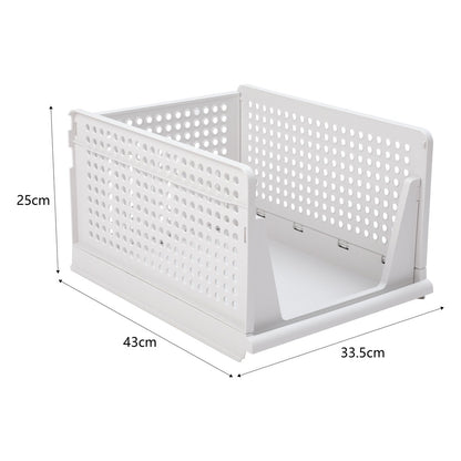 Foldable Stackable Drawer Storage Basket