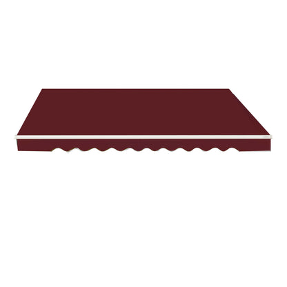 Patio Awning Sun Shade Retractable Shelter Outdoor-Wine