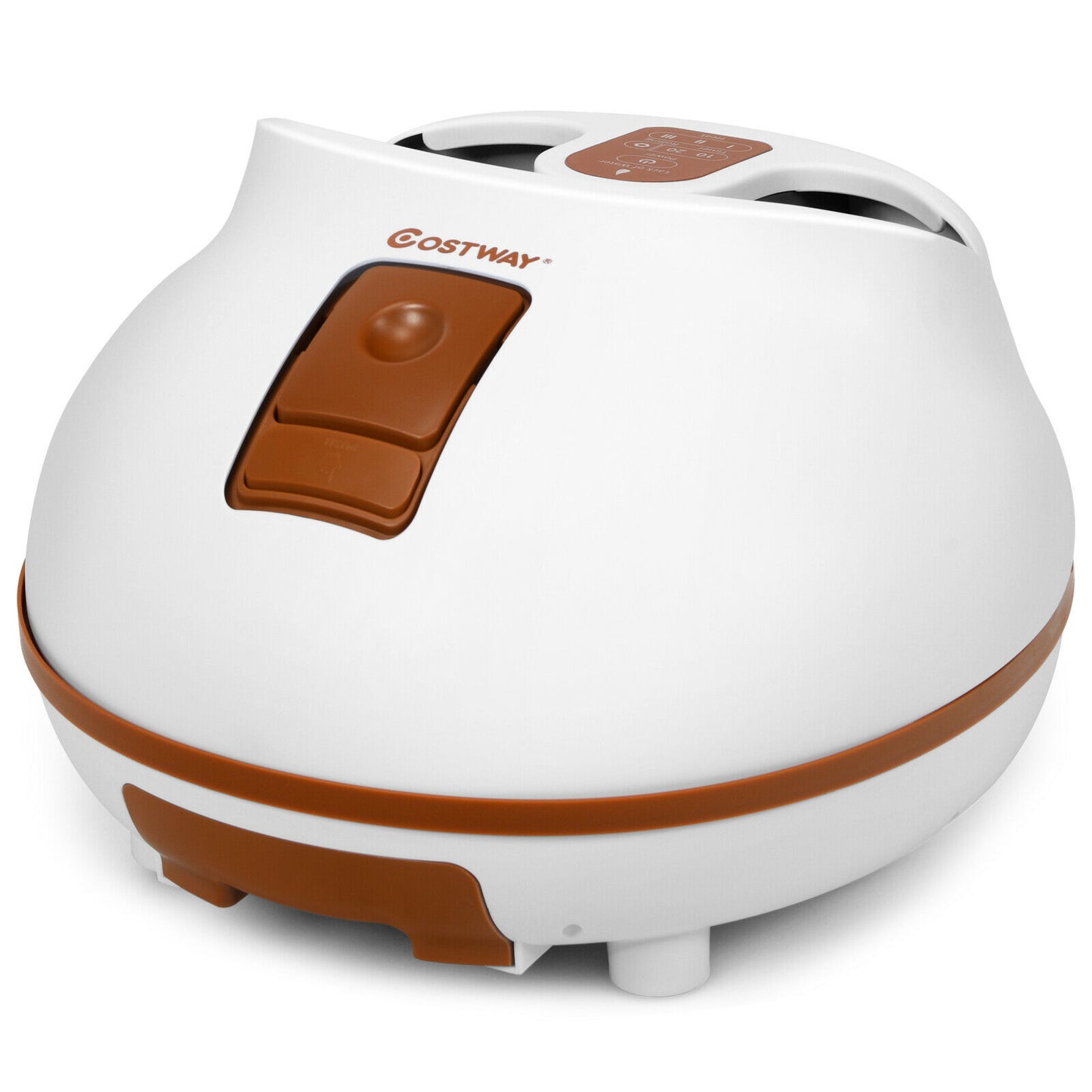 Electric Steam Foot Spa with Massager-Brown