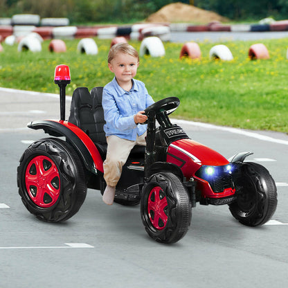 12V Kids Ride On Tractor Electric Car with Remote Control-Red