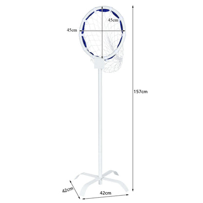 Kids Portable Metal Stand and Net for Flying Discs with Storage Bag