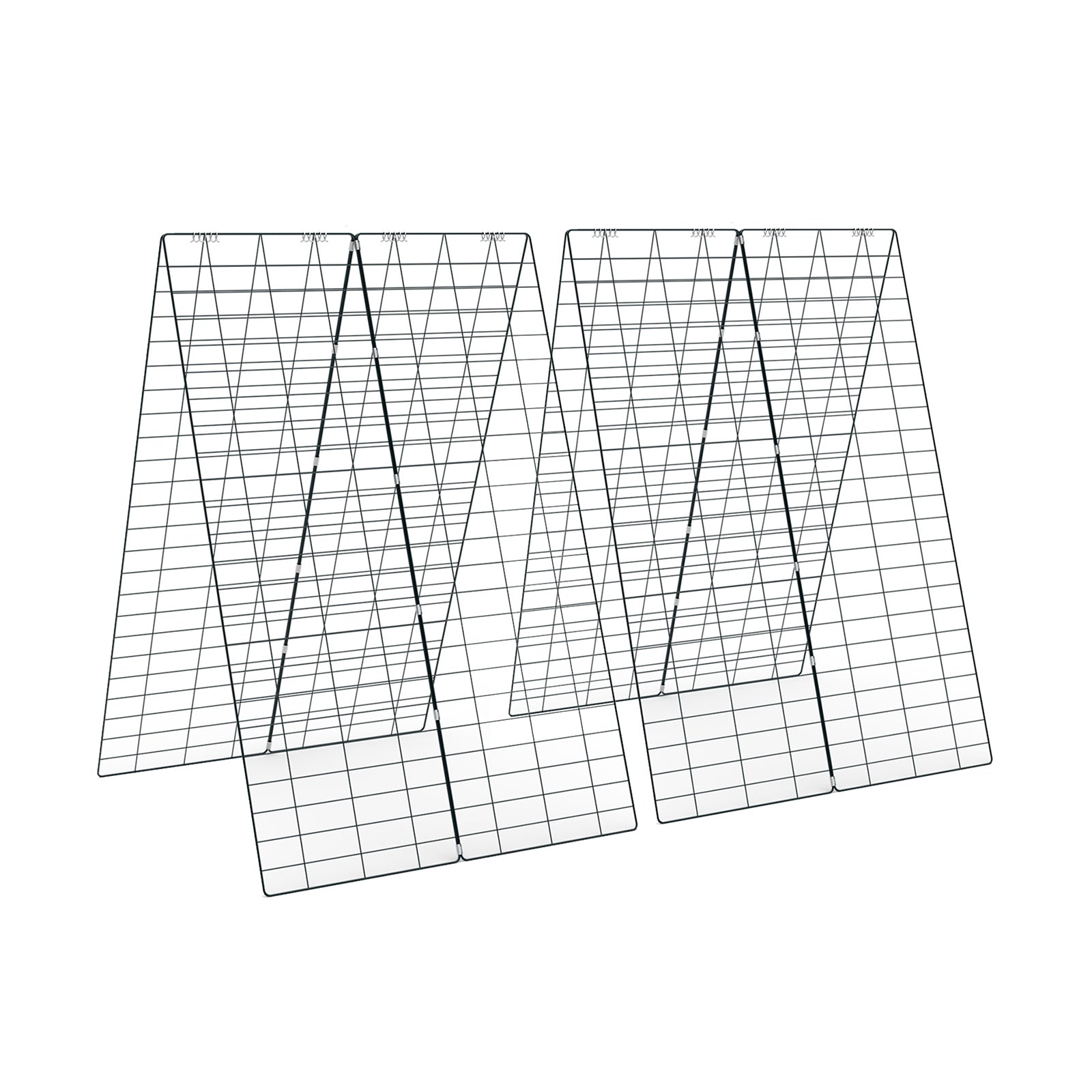 2-Pack Garden Cucumber Trellis with Accessories-Green