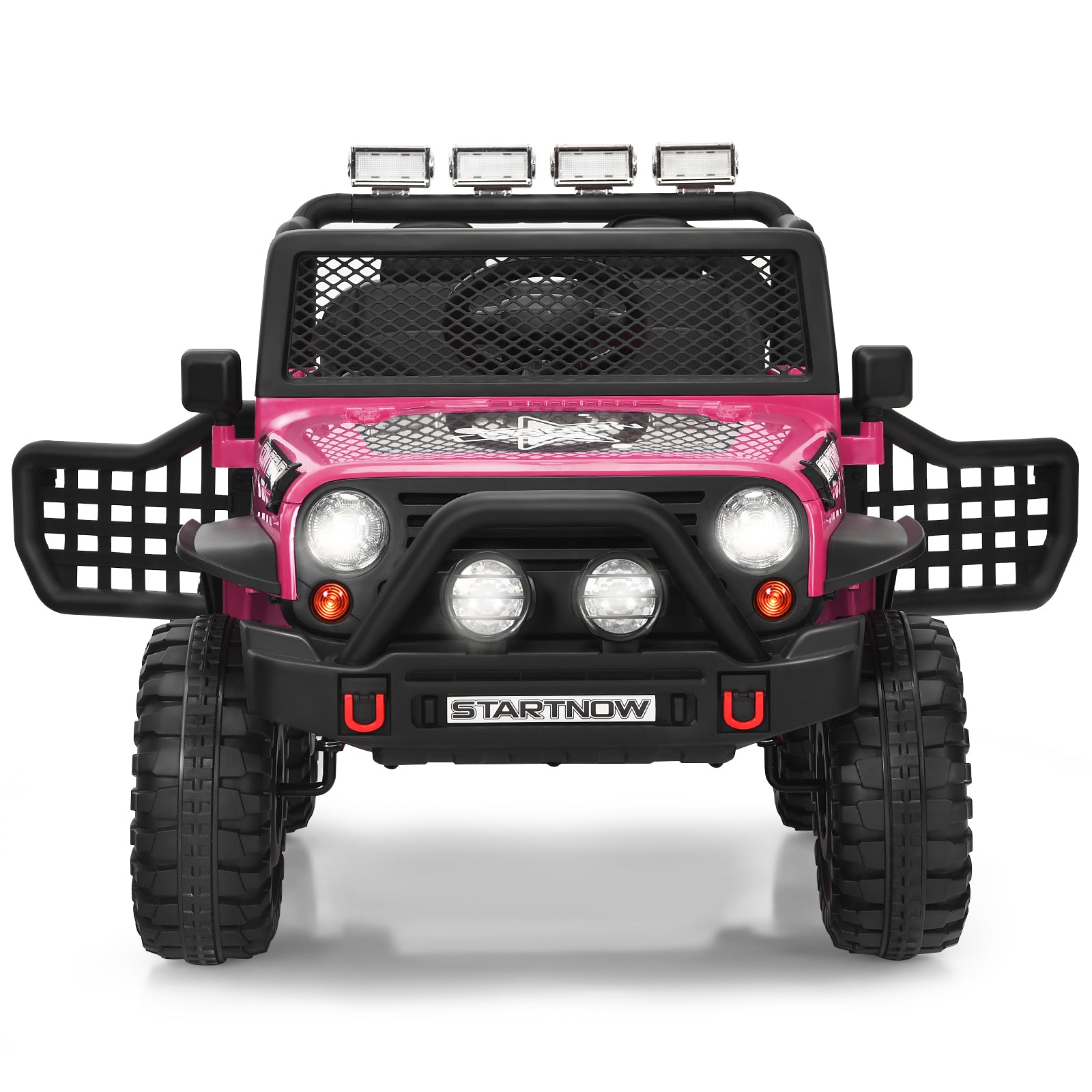 2-Seat Kids Ride on Truck with Parent Remote Control-Pink