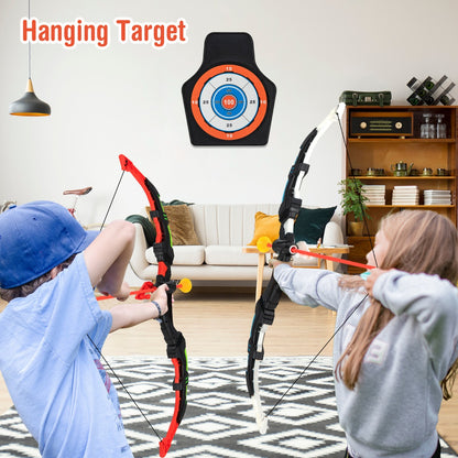 2 Pack Kids Bow and Arrow Set with 20 Suction Cup Arrows