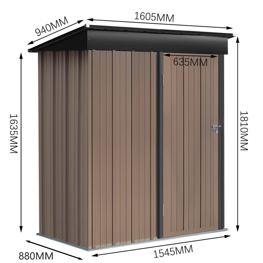 Steel Garden Tool Storage Shed