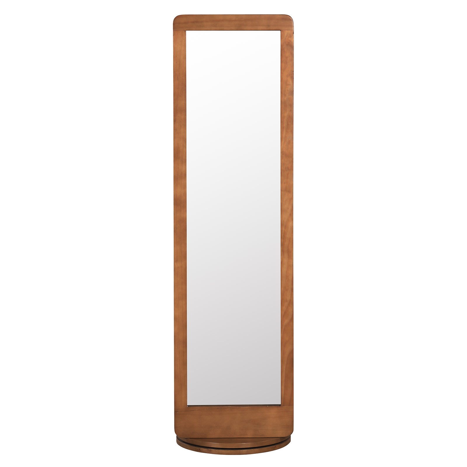 2-in-1 Rotating Coat Stand with Full Length Mirror