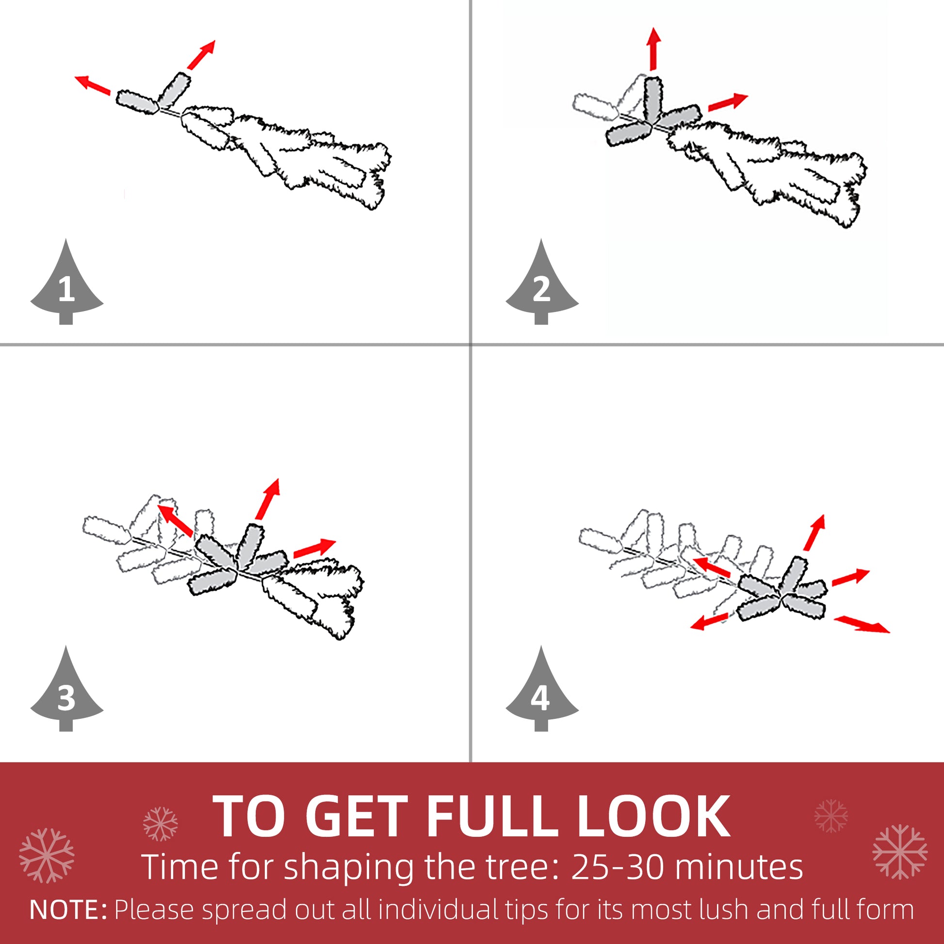 HOMCOM 7.5FT Artificial Christmas Tree Snow Dipped Xmas Pencil Tree Holiday Home Indoor Decoration with Foldable Black Stand, Green