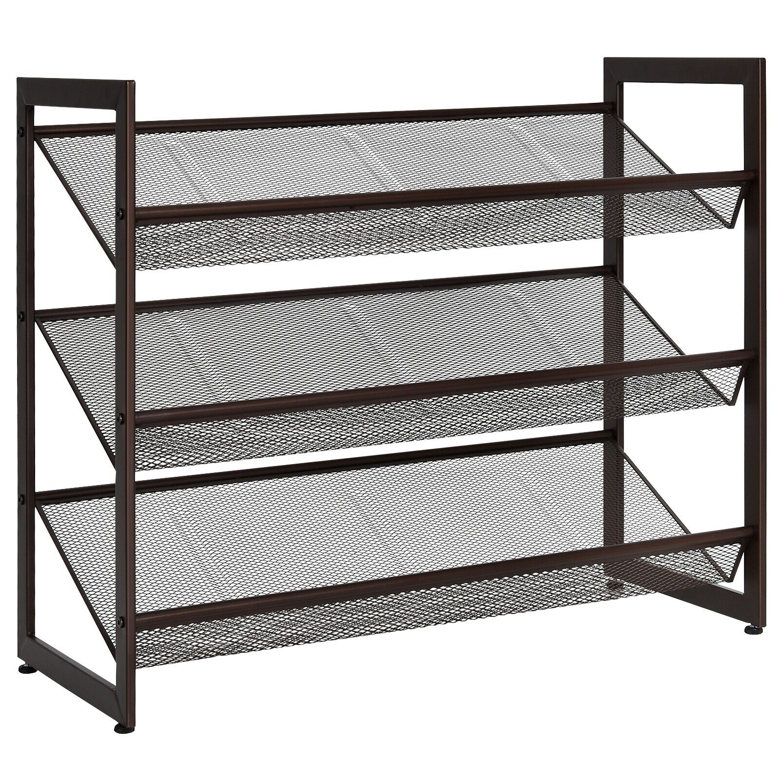 Mesh Boot Rack 3-Tier Metal Mesh Freestanding Shoe Rack – GardenArch