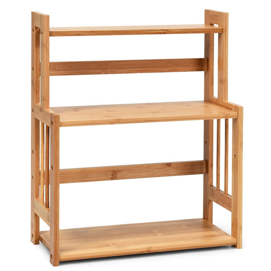 3-Tiers Bamboo Kitchen Spice Storage Shelf